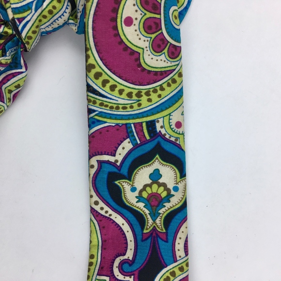 VERA BRADLEY SILK Zoe Paisley Shoulder Baguette - Picture 6 of 8